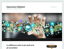 Tablet Screenshot of impression-depliant.com